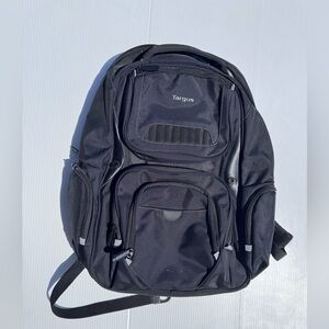 Targus Black Laptop Backpack Multiple Compartments Padded Straps Mint Condition